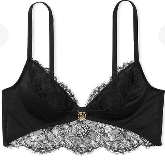 NWOT- Victoria’s Secret- VERY SEXY So Obsessed Unlined Corset Lace Top Bra, Med - Picture 9 of 11